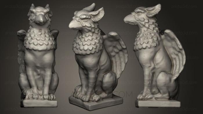 Figurines of griffins and dragons (STKG_0015) 3D model for CNC machine